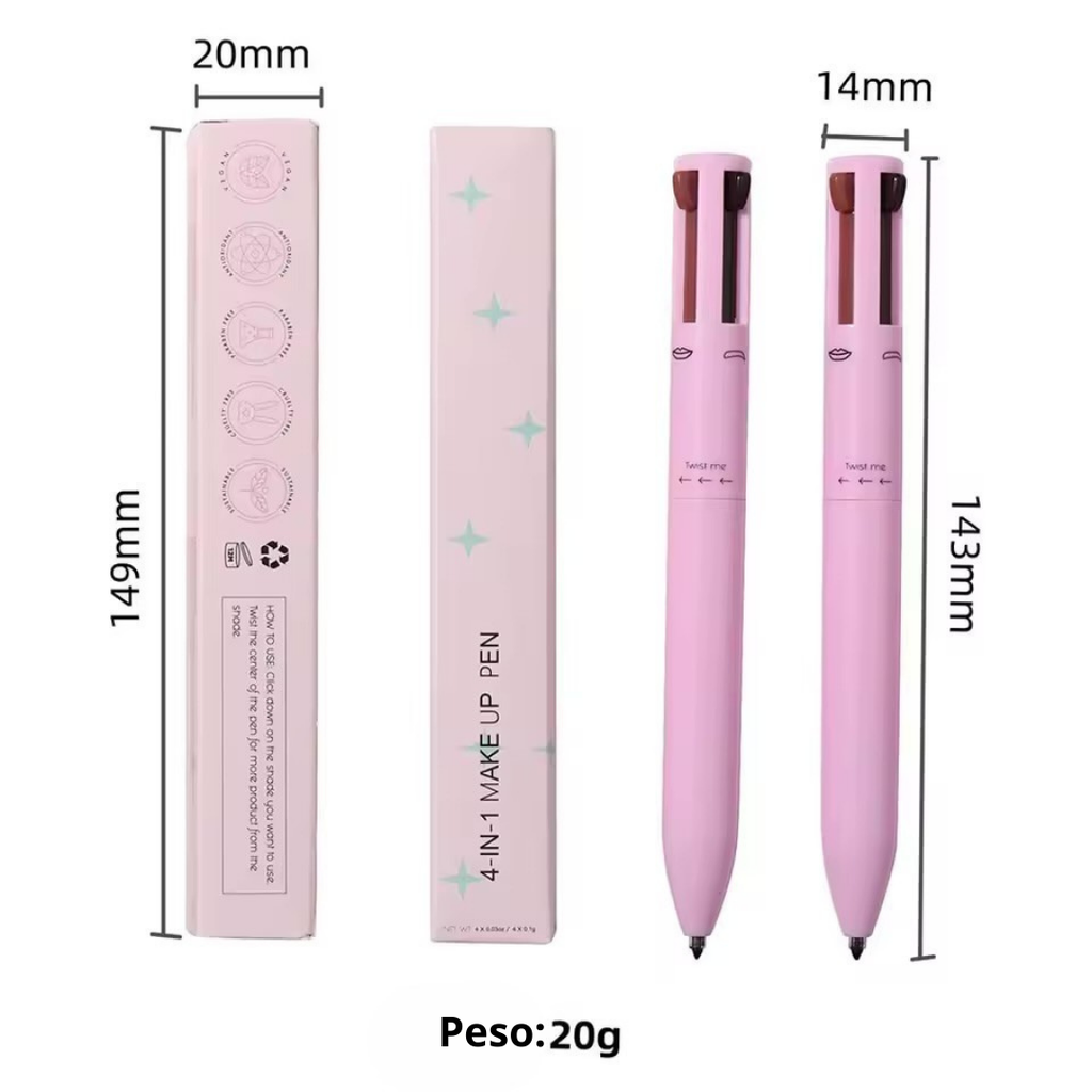 Beauty Stick - Lápiz de maquillaje 4 en 1 (OFERTA - PAGA 1 Y LLEVA 2)